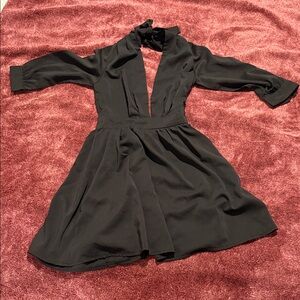 Tobi Black Long Sleeve Dress XS